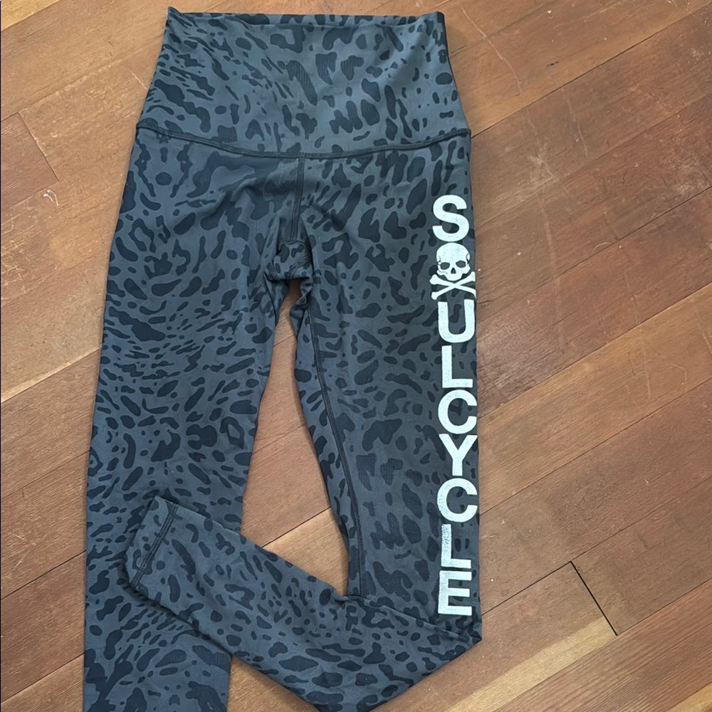 Lululemon Athletica Black Patterned Leggings